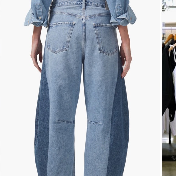 Citizens of Humanity pieced horseshoe raw hem jeans - Picture 2 of 3